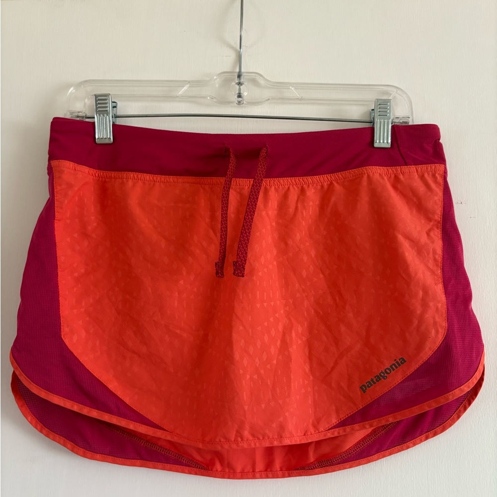 Patagonia Women's Athletic Skirt in Orange and Pink